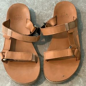 Teva Leather Slides
